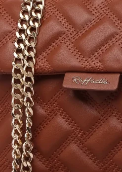 Raffaella Tan Quilted Chain Shoulder Bag