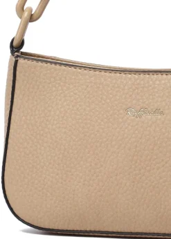 Raffaella Taupe Chain Saddle Bag