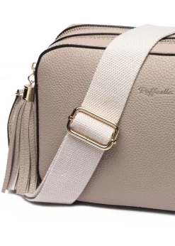 Raffaella Taupe Cross Body Camera Bag