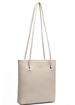 Raffaella Taupe Slim Tote Shoulder Bag