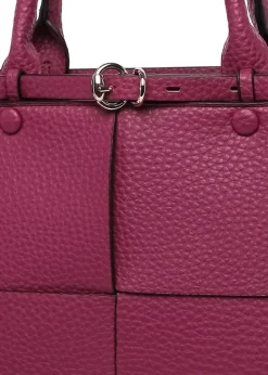 Raffaella Wine Buckle Detail Shoulder Bag