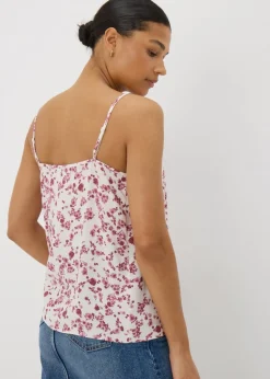 Raspberry Floral Cami Top