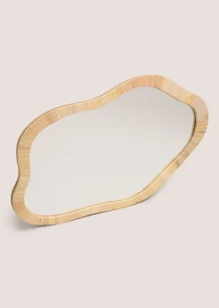 Rattan Abstract Mirror