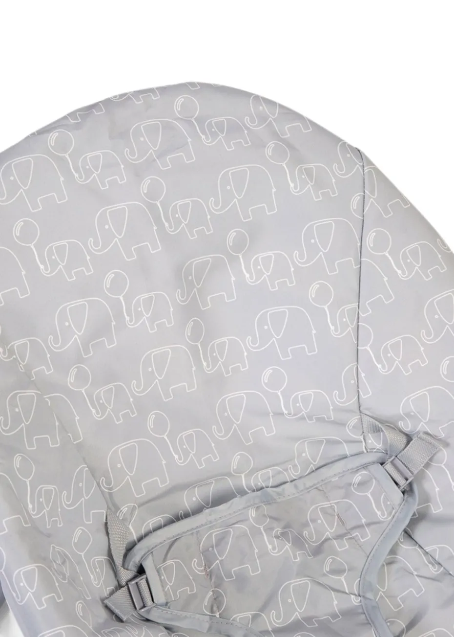 Red Kite Bambino Bouncer Grey Elephant Parade Bounce Chair (50cm x 50cm x 55cm)