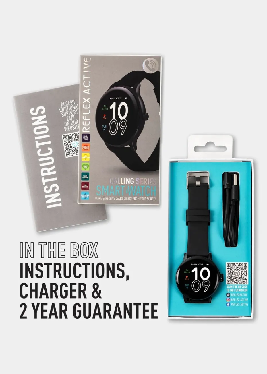 Reflex Active Black Series 22 Silicone Strap Watch