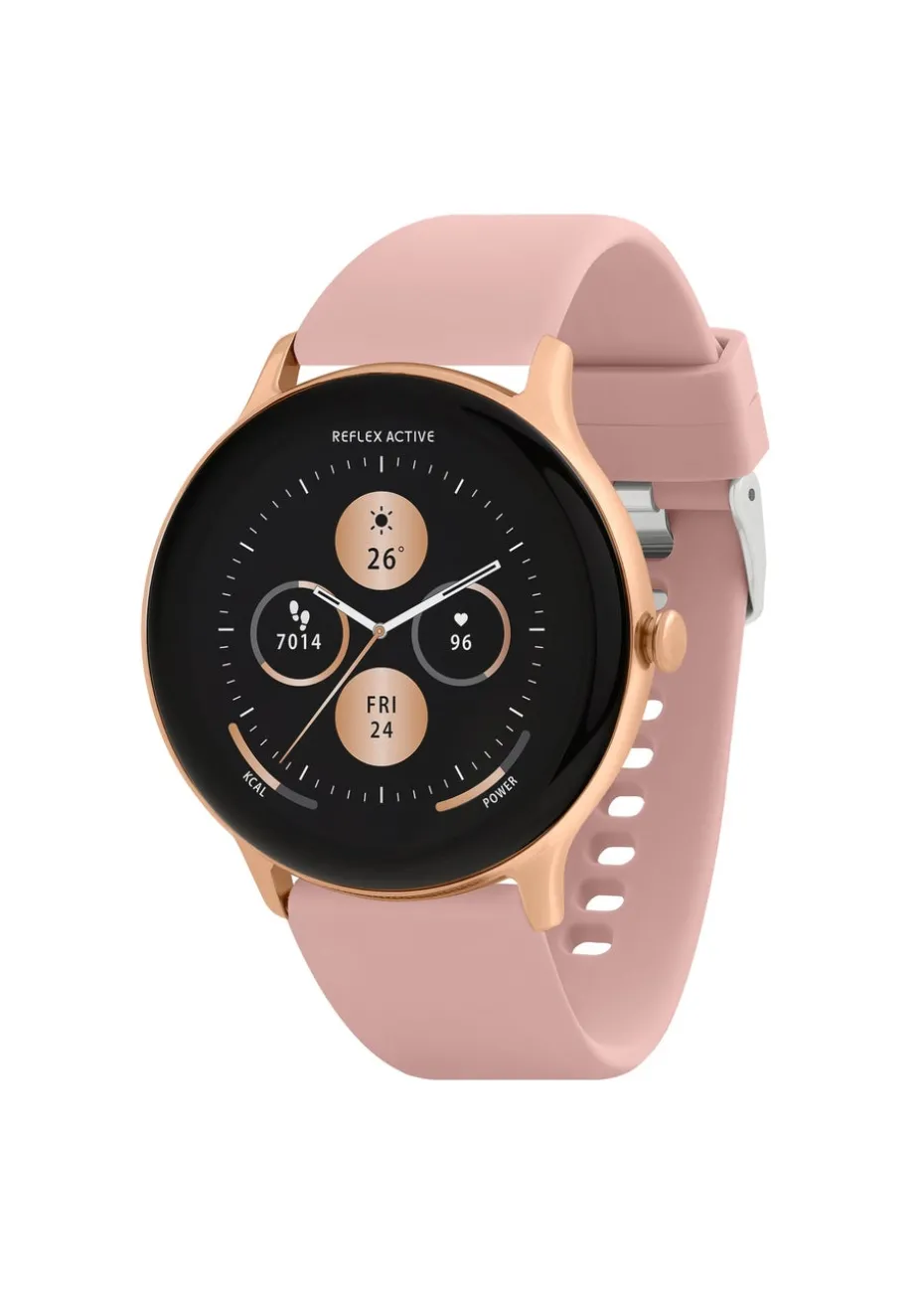 Reflex Active Series 22 Pink Silicone Strap Watch