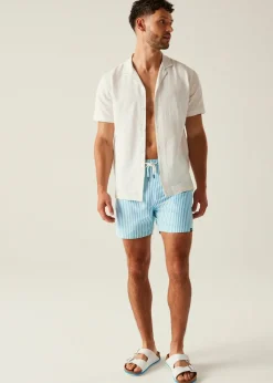 Regatta Aquarius Blue Stripe Loras Swim Shorts