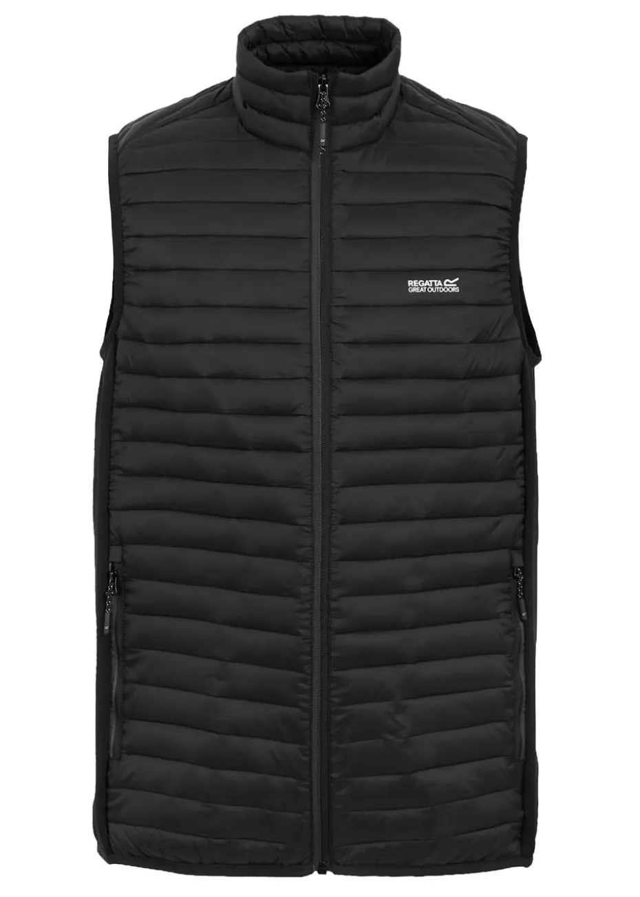 Regatta Black Andreson Water Repellent Extol Stretch Hybrid Bodywarmer