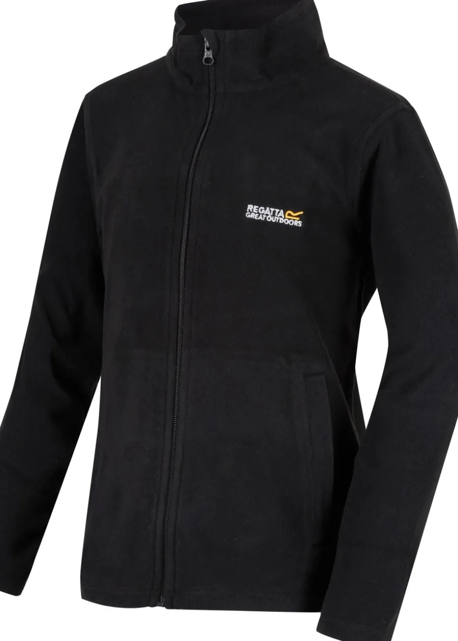 Regatta Black Black Kids' King II Anti-Pill Symmetry Fleece