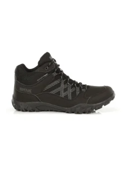 Regatta Black Granite Edgepoint Waterproof Isotex Mid Walking Boots