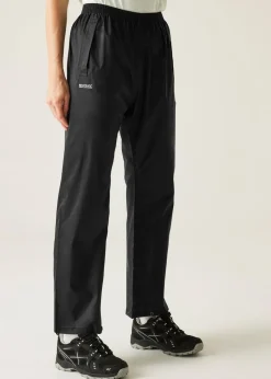 Regatta Black Pack-It Waterproof Breathable Isolite Overtrousers