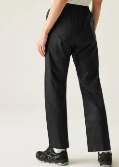 Regatta Black Pack-It Waterproof Breathable Isolite Overtrousers