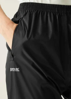 Regatta Black Pack-It Waterproof Breathable Isolite Overtrousers