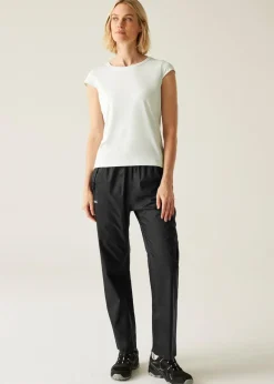 Regatta Black Pack-It Waterproof Breathable Isolite Overtrousers