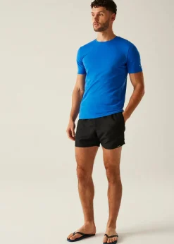 Regatta Black/Blue Mawson III Swim Shorts