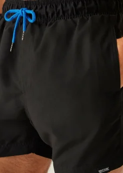 Regatta Black/Blue Mawson III Swim Shorts