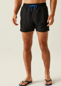 Regatta Black/Blue Mawson III Swim Shorts