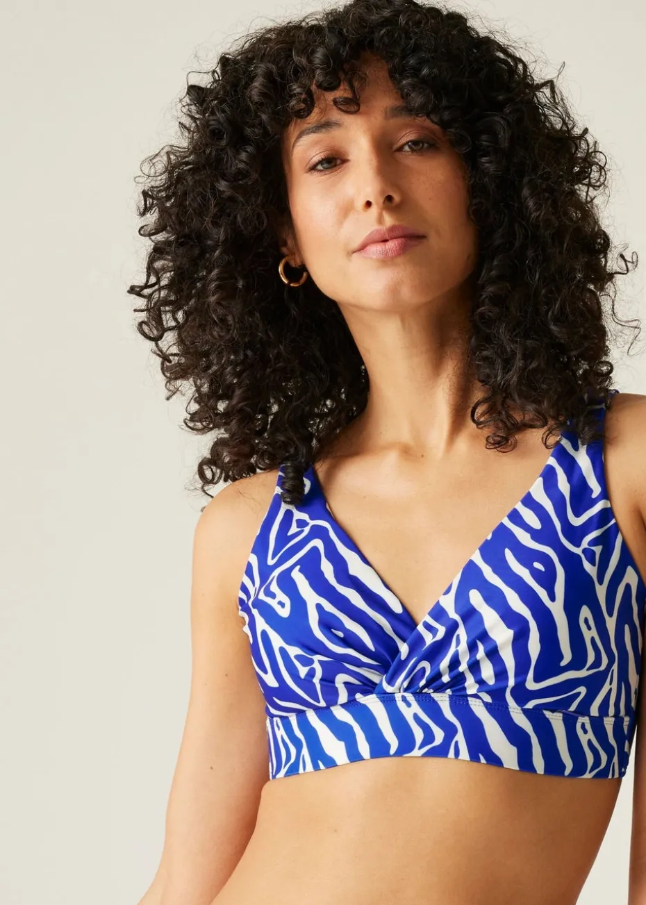Regatta Blue Abstract Print Paloma Quick Dry Bikini Top