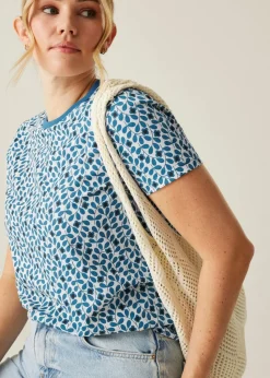Regatta Blue Floral Jasmine Flower Orla Tee