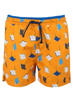 Regatta Bright Marigold Stingray Kids Skander III Swim Shorts (3- 16 Yrs)