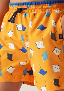 Regatta Bright Marigold Stingray Kids Skander III Swim Shorts (3- 16 Yrs)