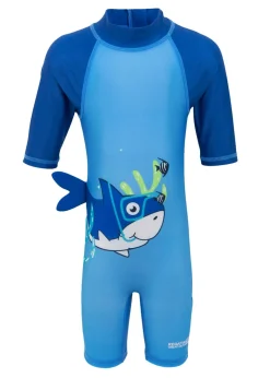 Regatta Bubble The Shark Hawaiian Blue Kids Animal Quick Dry Swimsuit (6 months- 6 yrs)