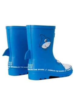 Regatta Bubbles the Shark Blue Kids' Mudplay Junior II Waterproof Wellies