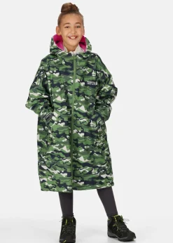 Regatta Cactus Camouflage Kids' Junior Waterproof Hydrofort Robe
