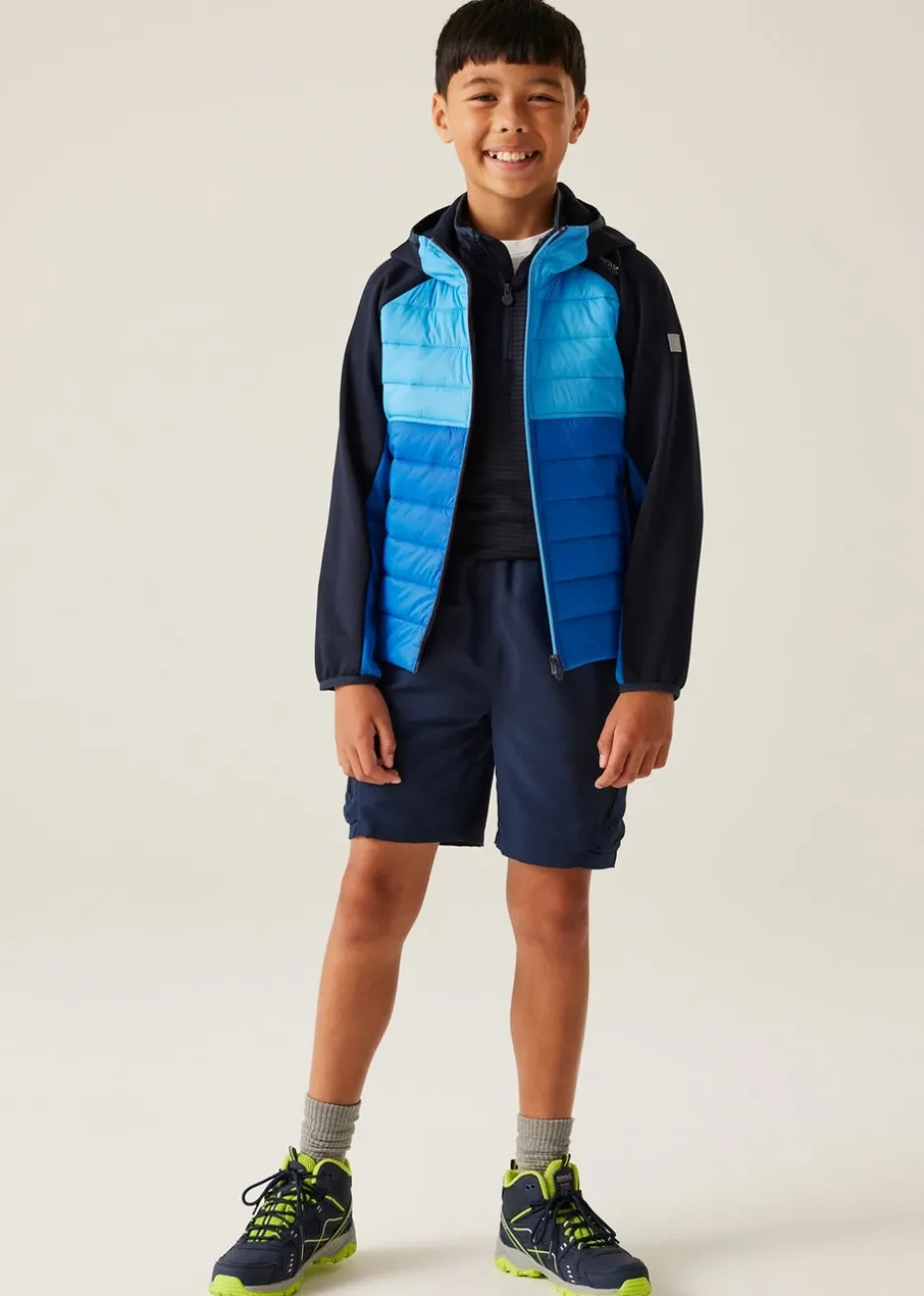 Regatta Cobalt Tangerine Kids Kielder IX Water Repellent Extol Stretch Jacket (3- 16 yrs)