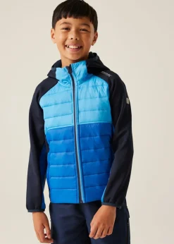 Regatta Cobalt Tangerine Kids Kielder IX Water Repellent Extol Stretch Jacket (3- 16 yrs)