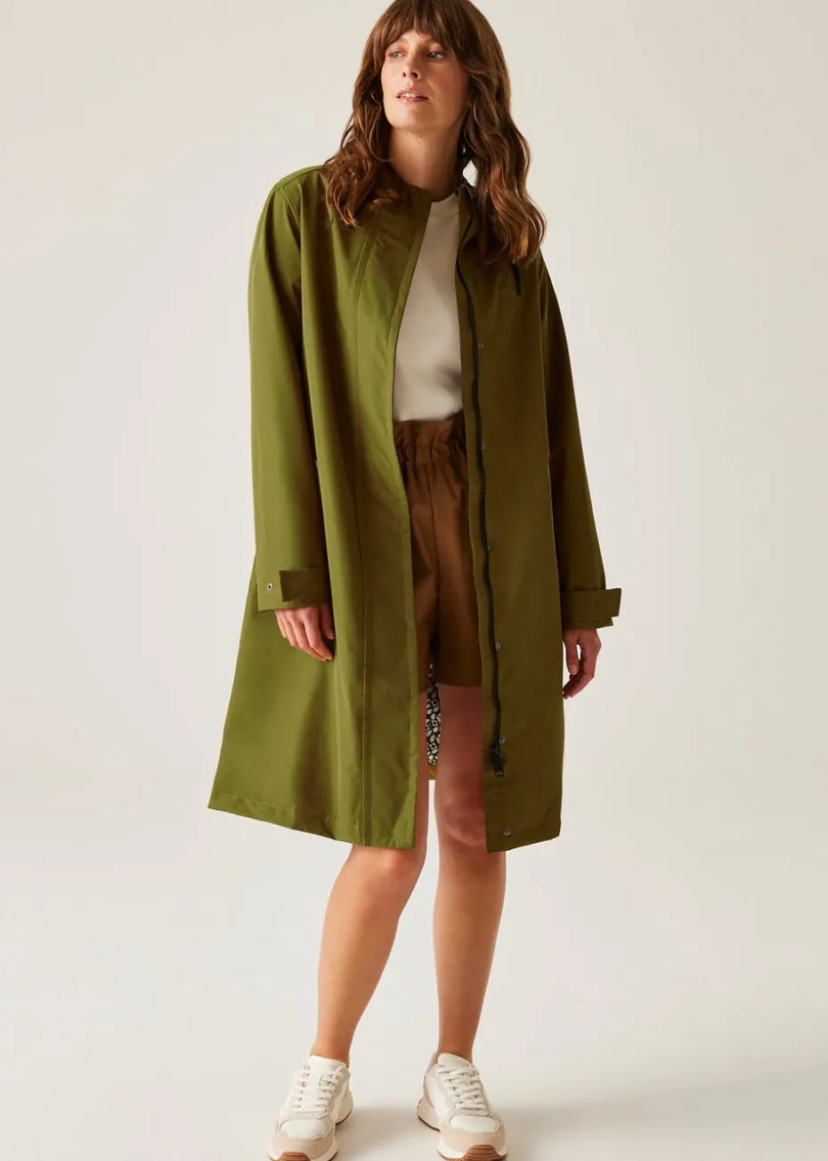 Regatta Forest Green Jasmine Orla Kiely II Waterproof Breathable Isotex Mac Jacket