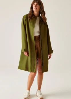 Regatta Forest Green Jasmine Orla Kiely II Waterproof Breathable Isotex Mac Jacket