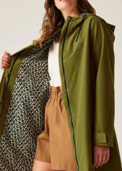 Regatta Forest Green Jasmine Orla Kiely II Waterproof Breathable Isotex Mac Jacket