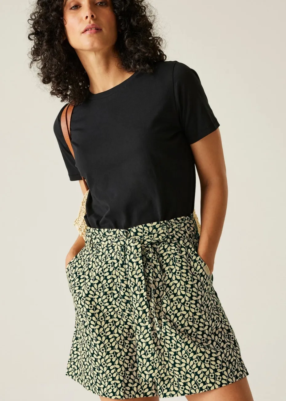Regatta Jasmine Flower Black Orla Summer II Shorts