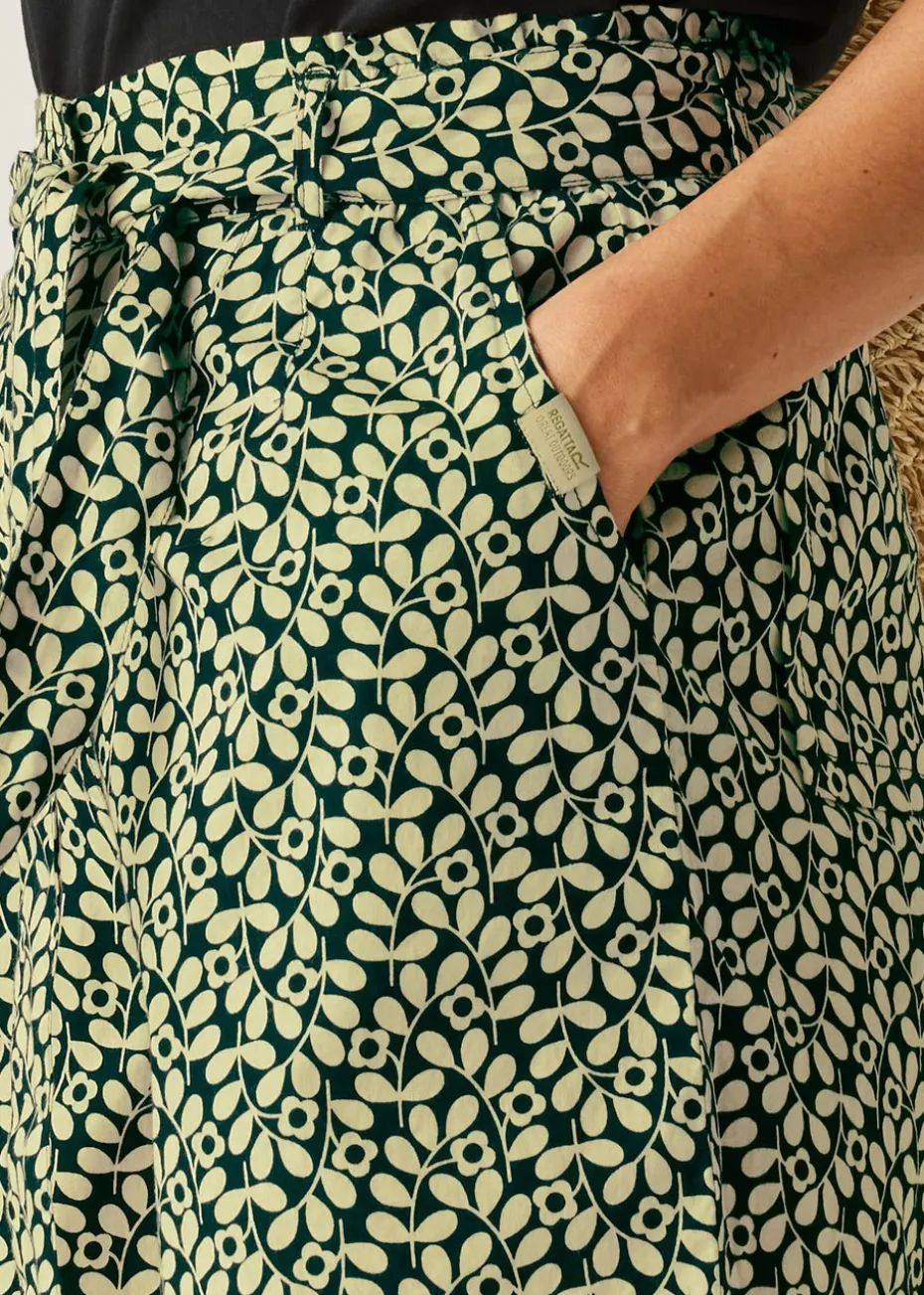 Regatta Jasmine Flower Black Orla Summer II Shorts