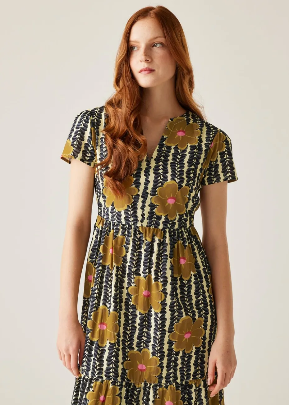 Regatta Lotus Mustard Orla Kiely Dress
