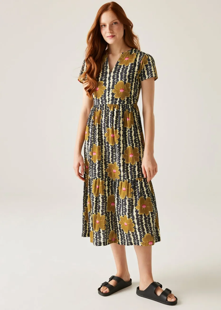 Regatta Lotus Mustard Orla Kiely Dress