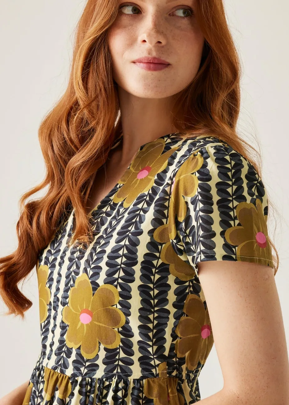 Regatta Lotus Mustard Orla Kiely Dress