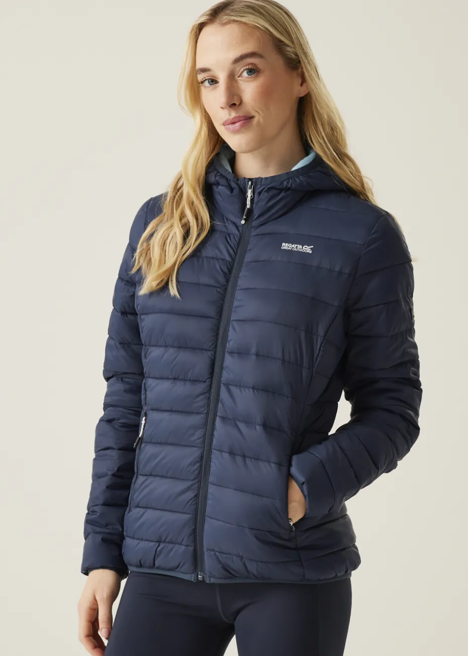 Regatta Navy Clear Sky Hooded Marizion Quilted Jacket