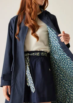 Regatta Navy Jasmine Flower Orla Kiely II Waterproof Breathable Isotex Mac Jacket