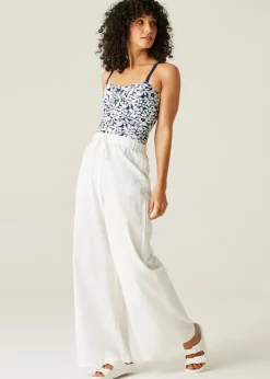 Regatta Navy Large Floral Aceana III Tankini Top