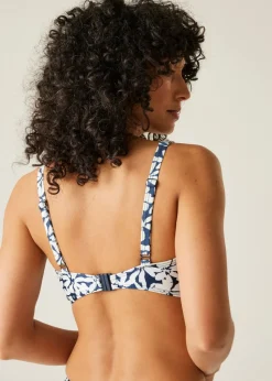 Regatta Navy Large Floral Paloma Quick Dry Bikini Top