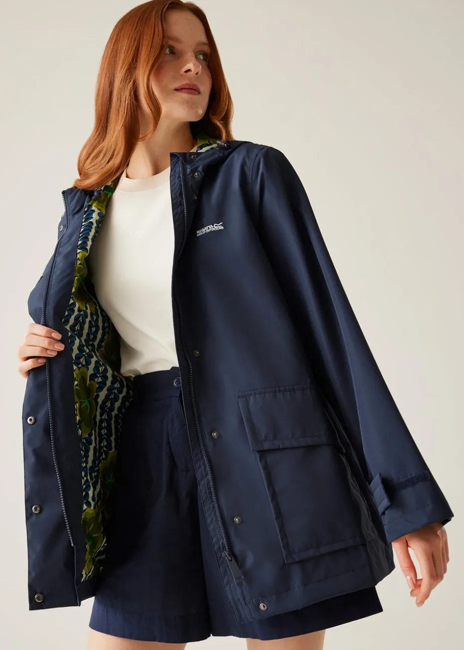 Regatta Navy Lotus Orla Kiely III Waterproof Breathable Isotex Swing Jacket