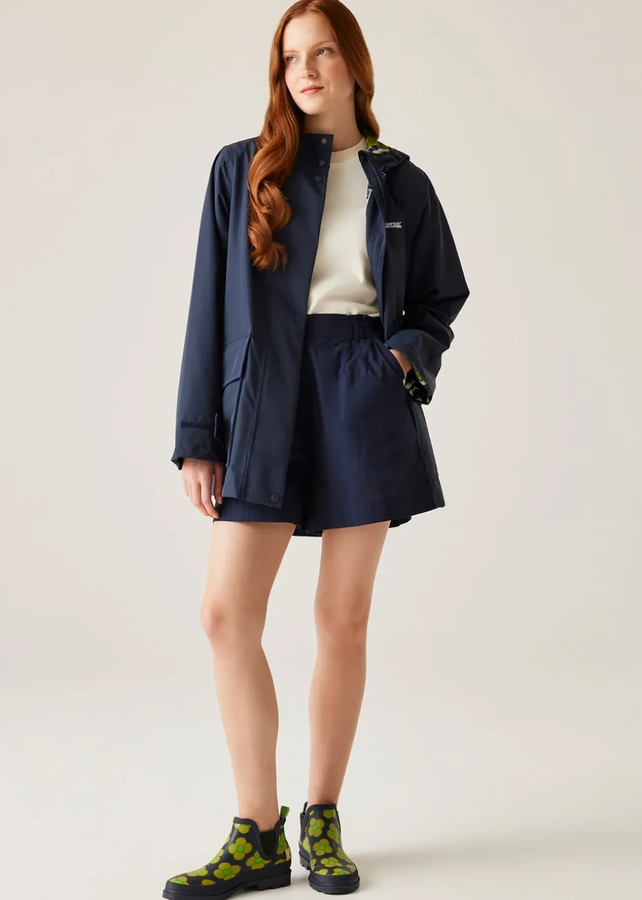 Regatta Navy Lotus Orla Kiely III Waterproof Breathable Isotex Swing Jacket