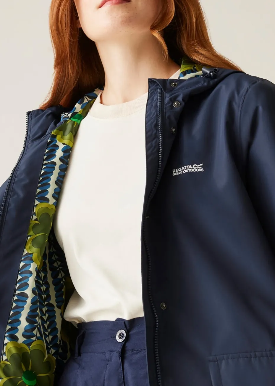 Regatta Navy Lotus Orla Kiely III Waterproof Breathable Isotex Swing Jacket