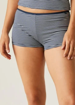 Regatta Navy Seeksucker Stripe Aceana Bikini Shorts