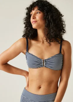 Regatta Navy Seeksucker Stripe Aceana III Bikini Top