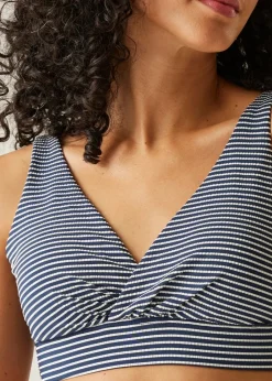 Regatta Navy Seeksucker Stripe Paloma Quick Dry Bikini Top