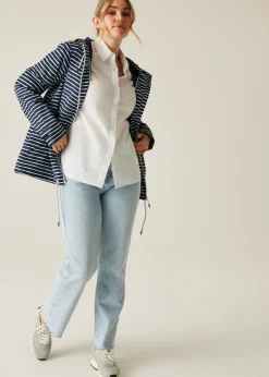 Regatta Navy Stripe Bayletta II Waterproof Breathable Isotex Jacket