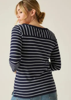 Regatta Navy Stripe Bayletta II Tee